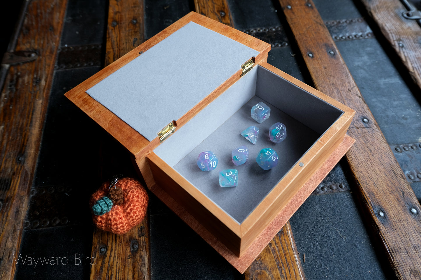 The Adventurer's Guide to Cooking Dungeon Monsters - Wooden Book Dice Box