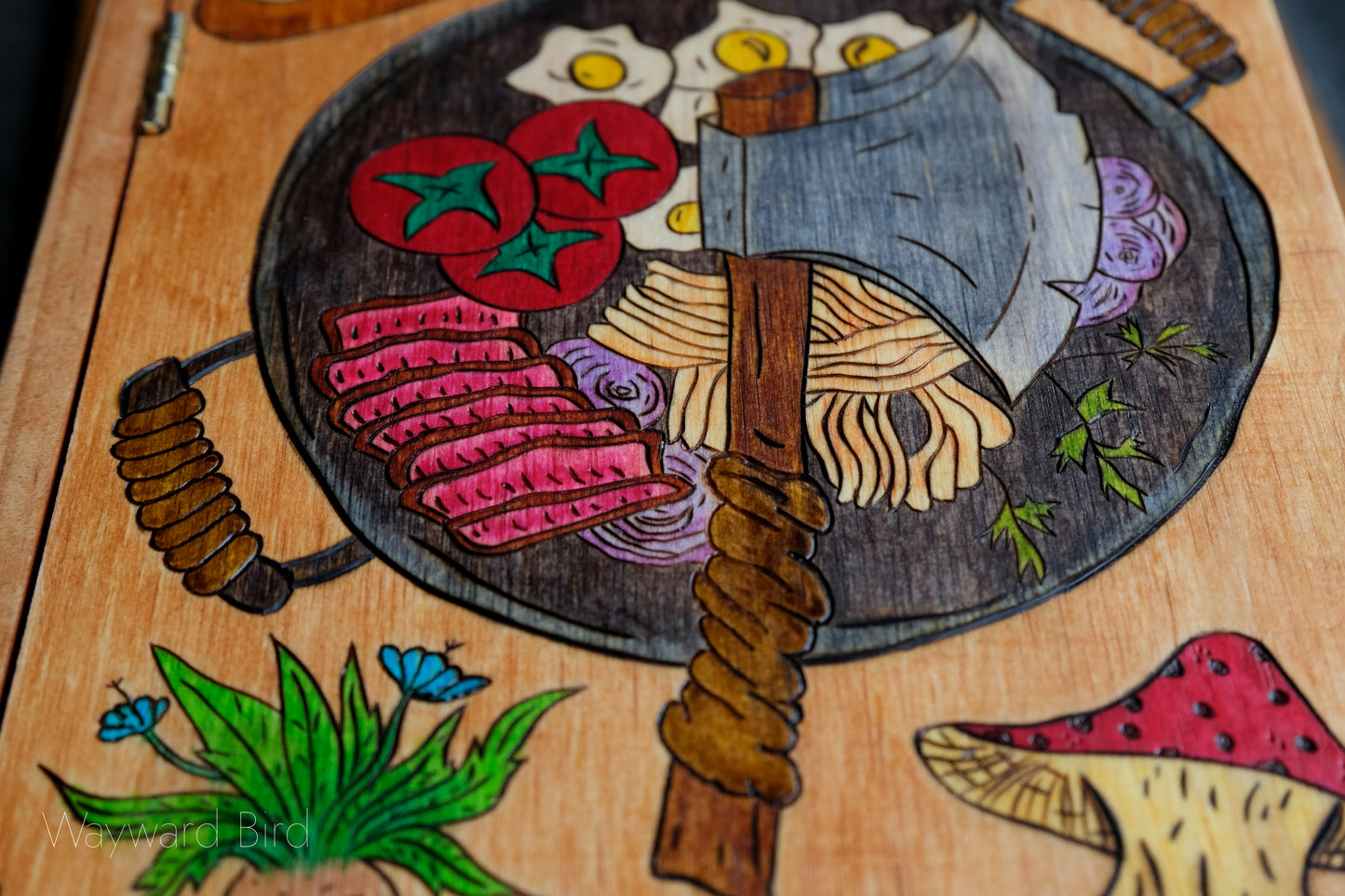 The Adventurer's Guide to Cooking Dungeon Monsters - Wooden Book Dice Box