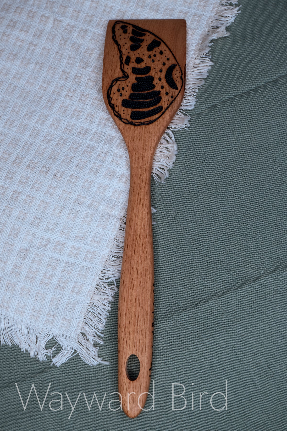 Hand-burned Wooden Kitchen Utensils