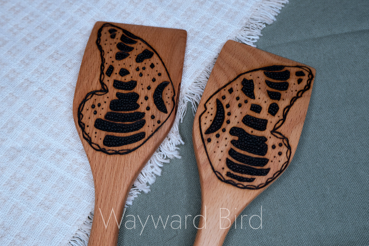 Hand-burned Wooden Kitchen Utensils