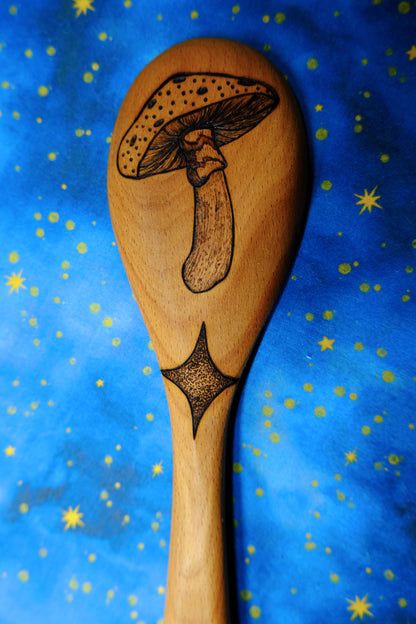 Hand-burned Wooden Kitchen Utensils