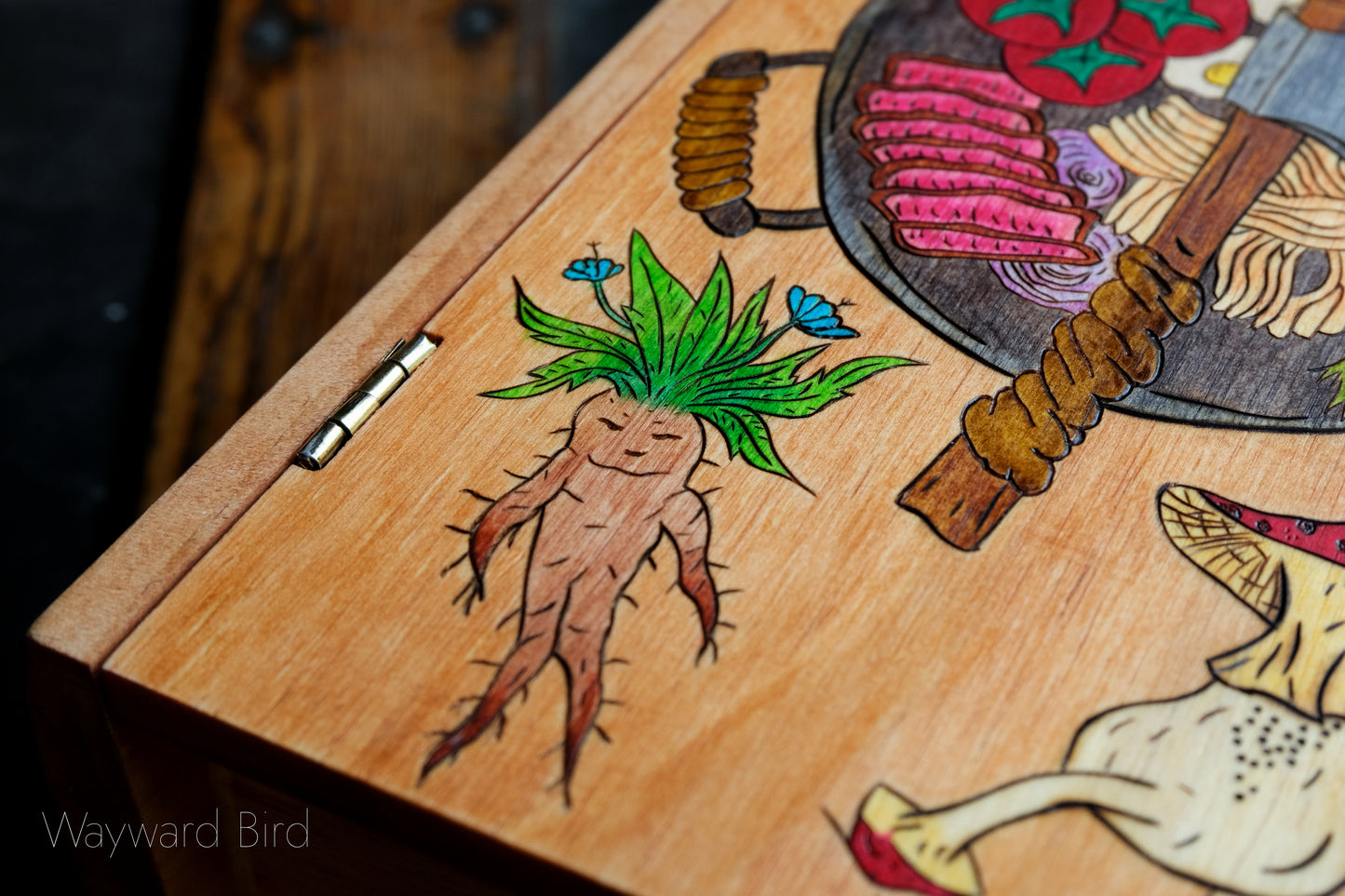 The Adventurer's Guide to Cooking Dungeon Monsters - Wooden Book Dice Box