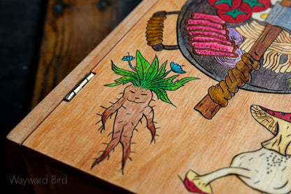 The Adventurer's Guide to Cooking Dungeon Monsters - Wooden Book Dice Box
