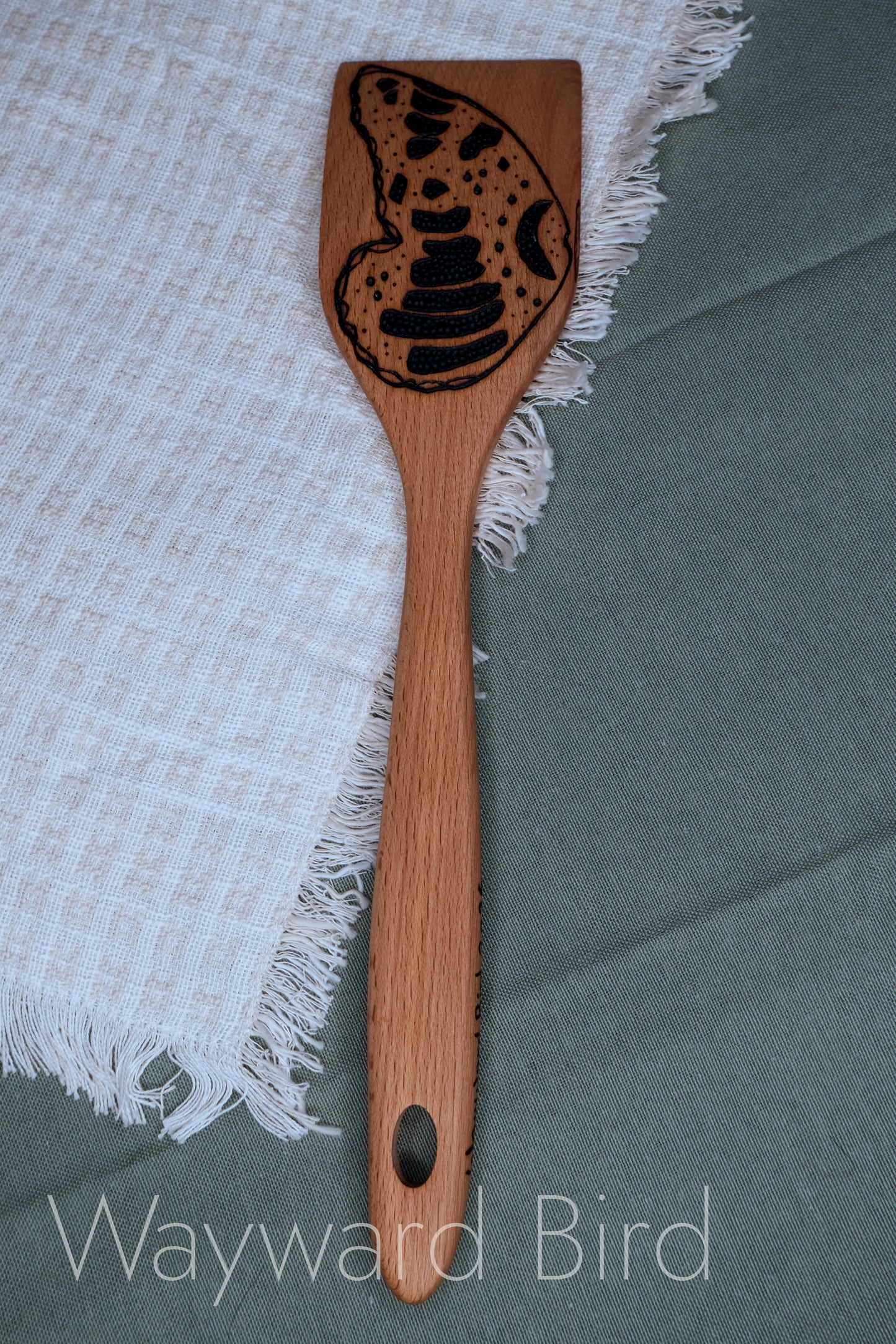 Hand-burned Wooden Kitchen Utensils