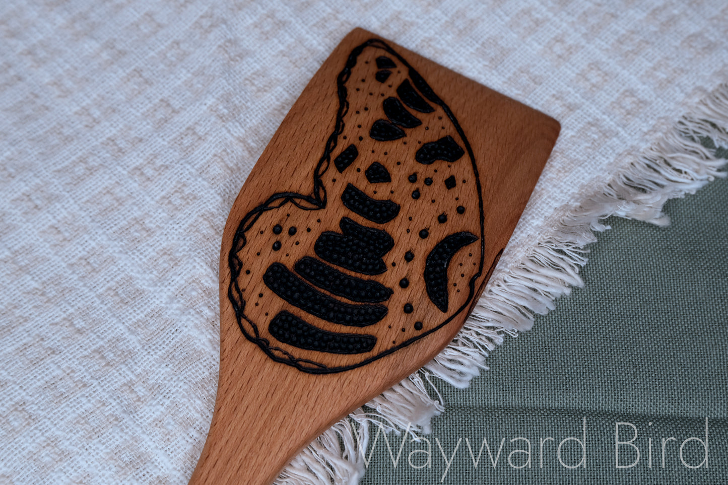Hand-burned Wooden Kitchen Utensils