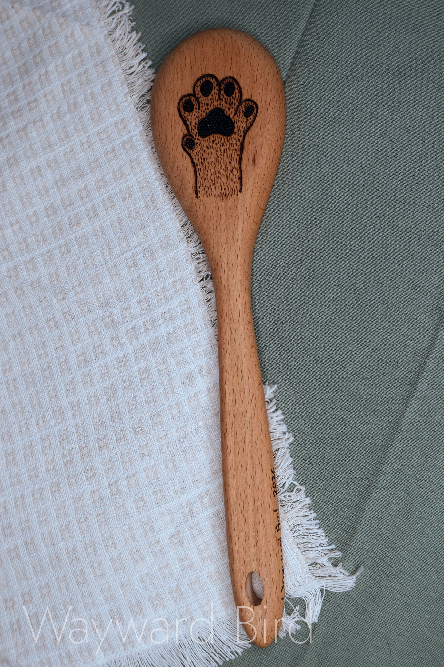 Hand-burned Wooden Kitchen Utensils