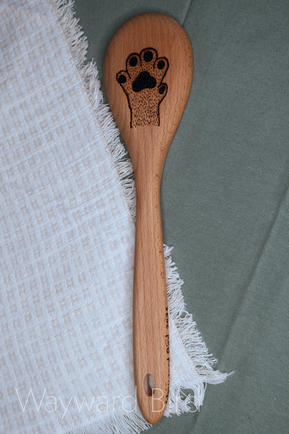 Hand-burned Wooden Kitchen Utensils