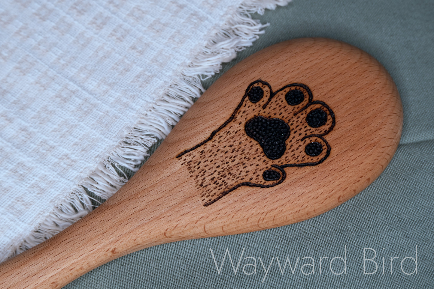 Hand-burned Wooden Kitchen Utensils