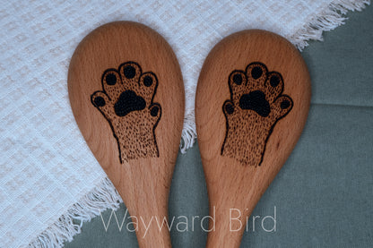 Hand-burned Wooden Kitchen Utensils