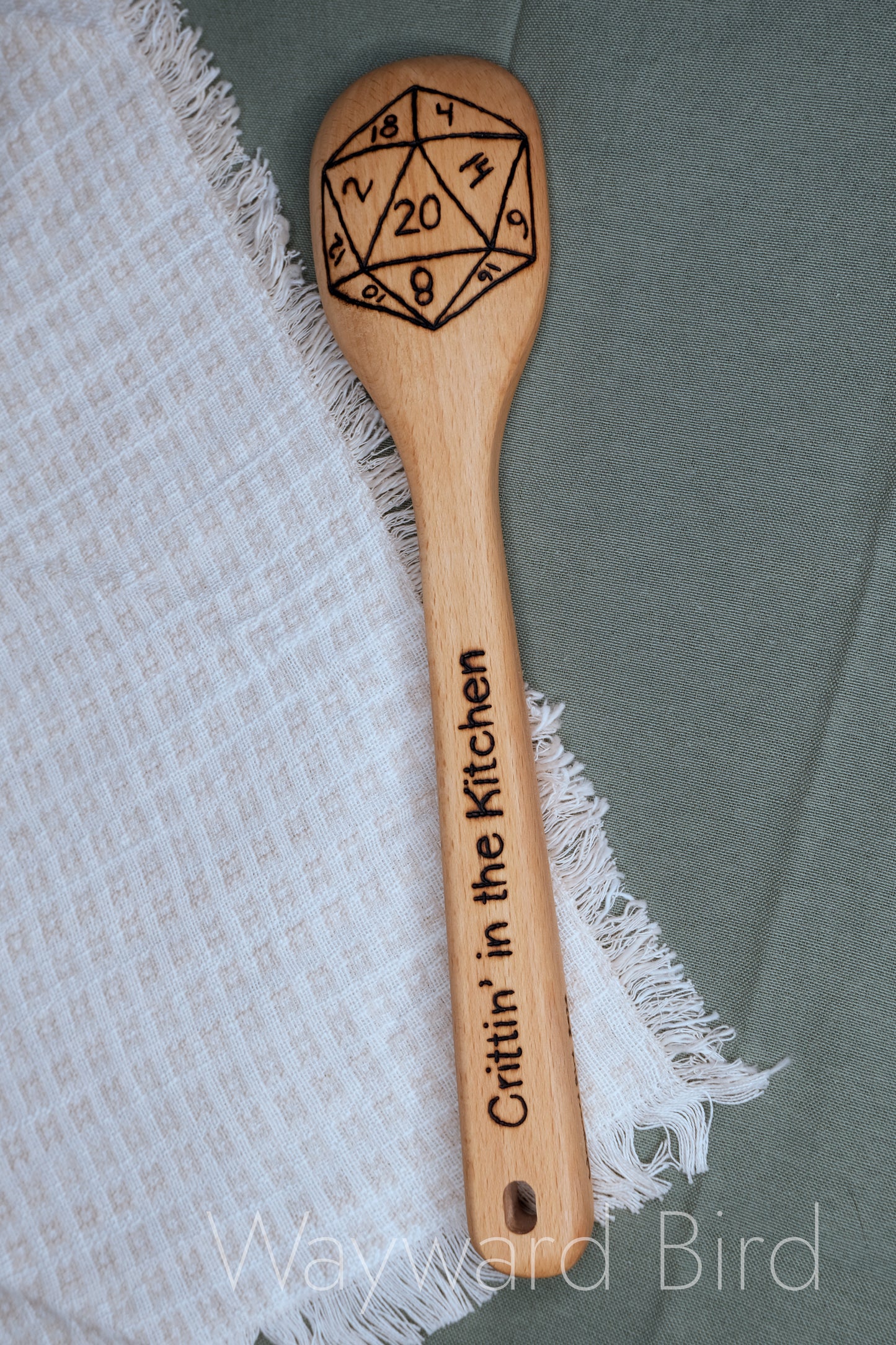 Hand-burned Wooden Kitchen Utensils