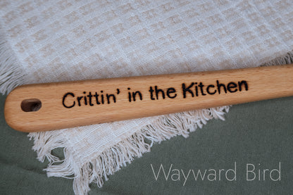Hand-burned Wooden Kitchen Utensils