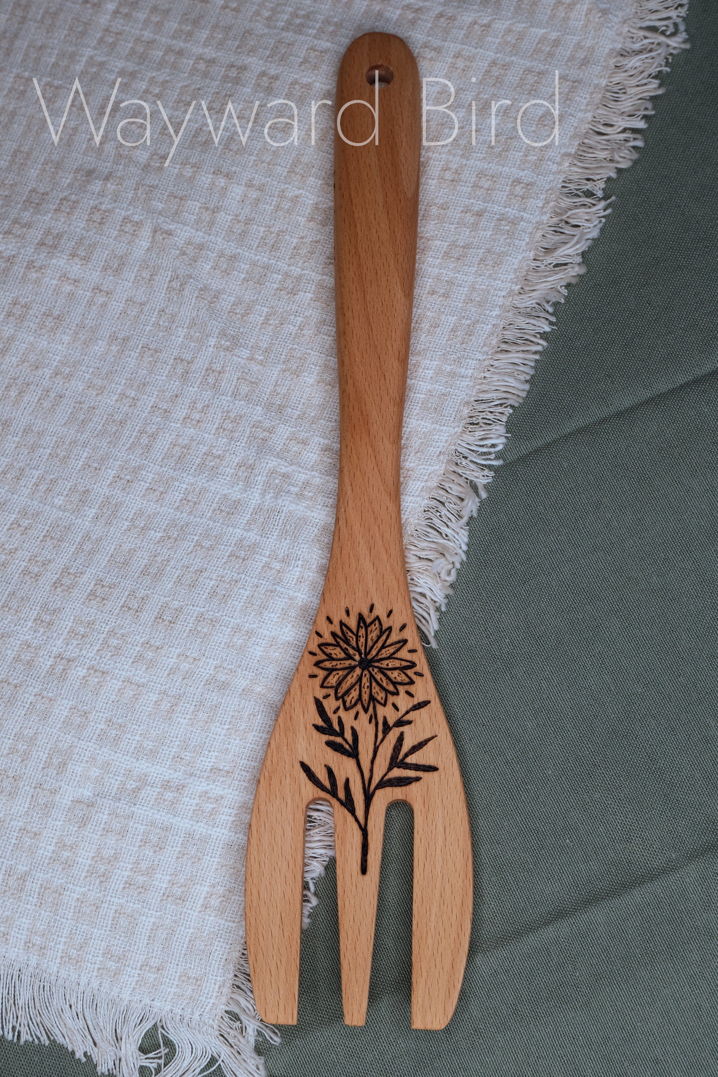 Hand-burned Wooden Kitchen Utensils