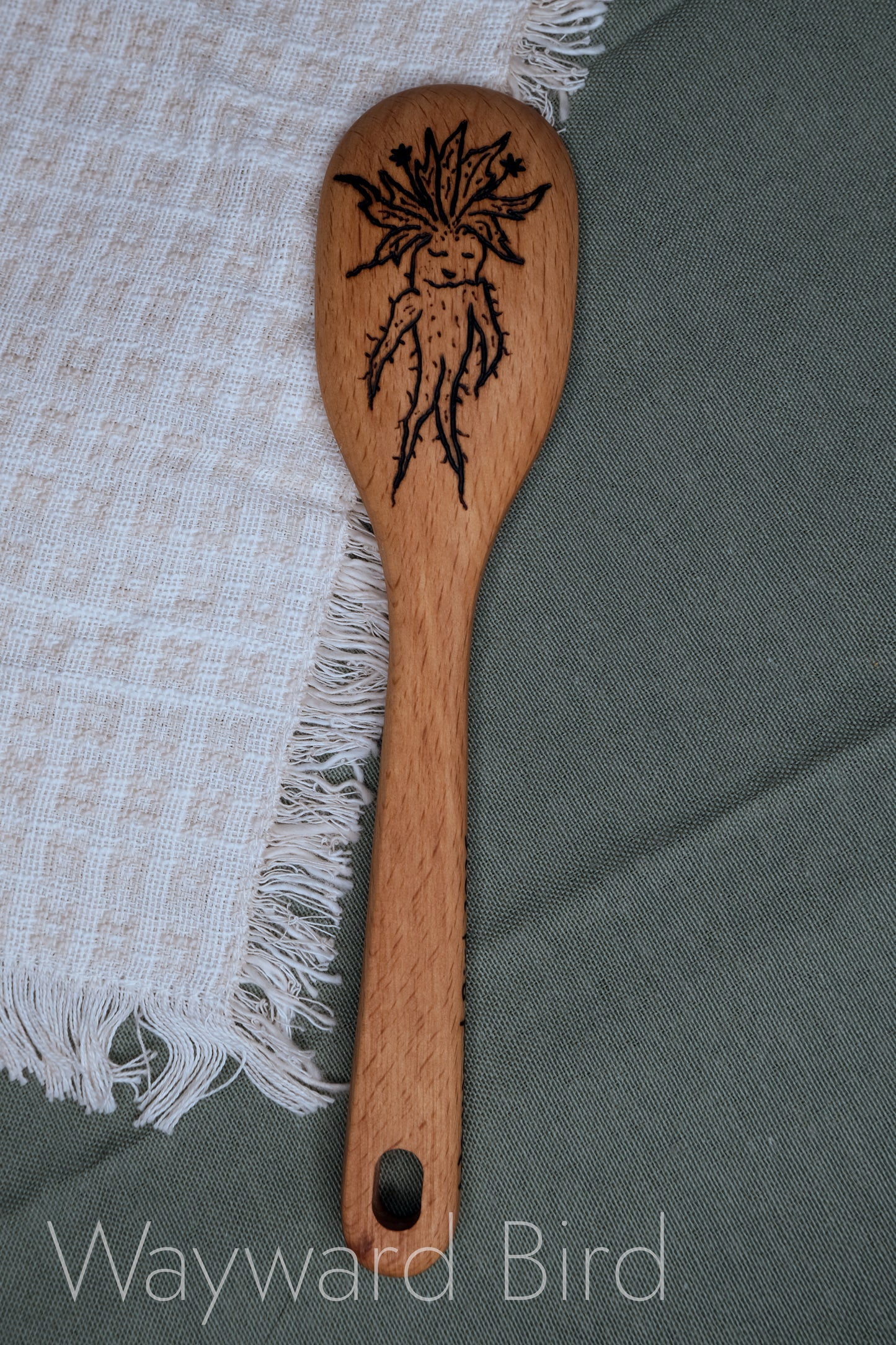 Hand-burned Wooden Kitchen Utensils