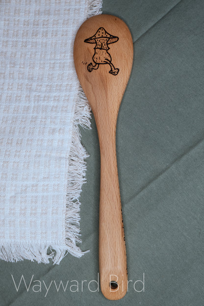Hand-burned Wooden Kitchen Utensils
